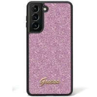 Guess Glitter Script case for Samsung Galaxy S24 - purple