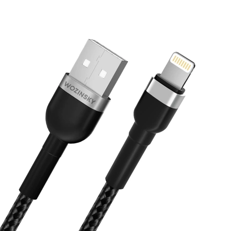 Wozinsky WNBAL1 USB-A / Lightning 2.4A cable 1 m - black