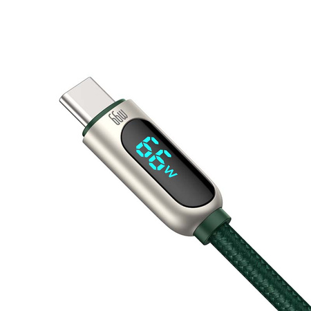 Baseus Display Cable USB to Type-C, 66W, 2m (green)