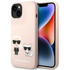 Karl Lagerfeld Liquid Silicone Karl & Choupette MagSafe - Etui iPhone 14 Plus (różowy)