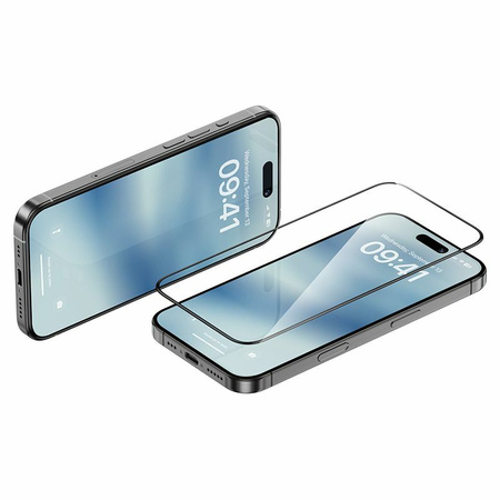 Benks Hartowane szkło Ultra Shield HD Glass do Iphone 16 Plus/15 Plus/14 Pro Max czarne