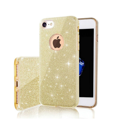 Nakładka Glitter 3w1 do iPhone 13 Mini 5,4&quot; złota