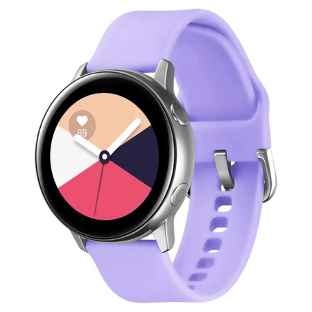 SILIKONOWA OPASKA DO SMARTWATCH 22MM UNIWERSALNA, PURPLE / FIOLETOWY