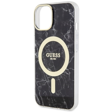 Guess GUHMP14SPCUMAK iPhone 14 6.1&quot; black/black hardcase Marble MagSafe