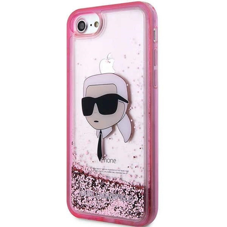 Karl Lagerfeld KLHCI8LNKHCP iPhone 7/8/ SE 2020/2022 pink/pink Hardcase Glitter Karl Head