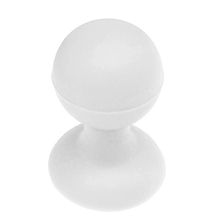 Phone holder with a round head - white