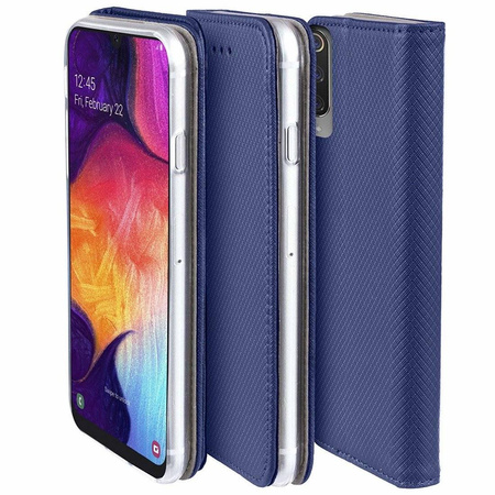 Etui HUAWEI Y6S / HONOR 8A Flip Magnet z klapką portfel granatowy