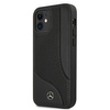 Mercedes MEHCP12SCDOBK iPhone 12 mini 5,4" czarny/black hardcase Leather Perforated Area