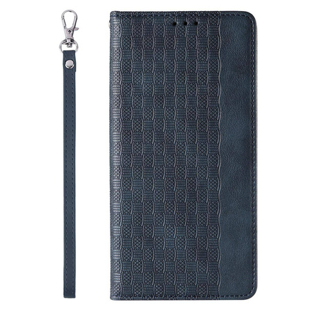 Magnet Strap Case für iPhone 12 Pro Pouch Wallet + Mini Lanyard Pendant Blau