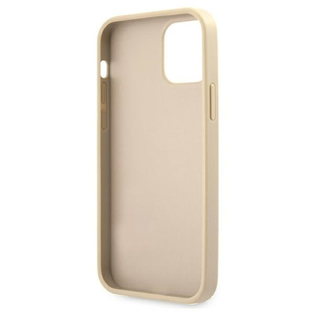 Guess GUHCP12MRSAVSLG iPhone 12/12 Pro 6,1" złoty/gold hardcase Saffiano Vintage Script