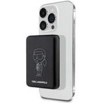 Karl Lagerfeld Induktive Powerbank KLPBMKIOTTGK 5W 3000mAh schwarz/schwarz Ikonik MagSafe