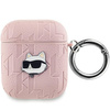 Karl Lagerfeld KLA2PGCHPP AirPods 1/2 cover różowy/pink Monogram Choupette Head