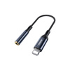 Remax Sury Series adapter przejściówka Lightning - mini jack 3,5mm 0,13m grafitowy (RL-LA13i)