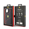 Ferrari FEHCP15SPTWK iPhone 15 6,1&quot; schwarz/schwarzes Hardcase Twist Metal Logo