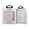 Guess  GUA2LSC4EU AirPods 1/2 cover fioletowy/purple Charm Collection  4G