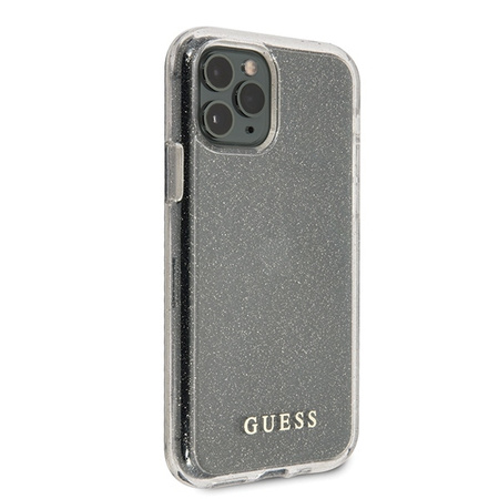 Guess Glitter Case - Etui iPhone 11 Pro (Silver)