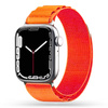 Strap for APPLE WATCH 4 / 5 / 6 / 7 / 8 / SE / ULTRA (42 / 44 / 45 / 49 MM) Tech-Protect Nylon Pro orange