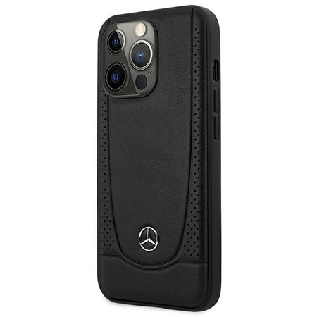 Mercedes MEHCP15XARMBK iPhone 15 Pro Max 6.7&quot; black/black hardcase Leather Urban