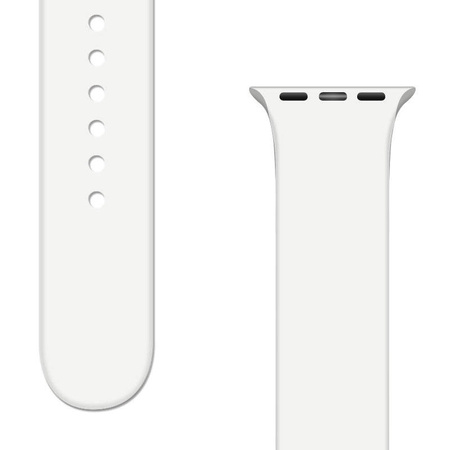 Silicone Strap APS Silicone Watch Band 8/7/6/5/4/3/2 / SE (41/40 / 38mm) Strap Watchband White