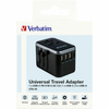 Verbatim Adapter podróżny EU/UK/US 3xUSB-A/2xUSB-C PD 61W UTA-04 czarny/black 49546