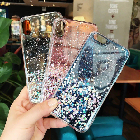 Wozinsky Star Glitter błyszczące etui pokrowiec z brokatem Samsung Galaxy A31 przezroczysty