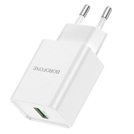 Borofone Ładowarka sieciowa BN5 Jingrui - USB - QC 3.0 18W biała