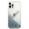 Guess GUHCP12LGLVSBL iPhone 12 Pro Max 6,7" niebieski/blue hardcase Glitter Vintage Script