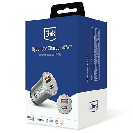 Accessories - 3mk Hyper Car Charger 45W