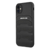 AMG AMHCN61GSEBK iPhone 11 6,1" czarny/black hardcase Leather Debossed Lines