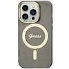 Guess GUHMP14LHCMCGK iPhone 14 Pro 6.1" black/black hardcase Glitter Gold MagSafe