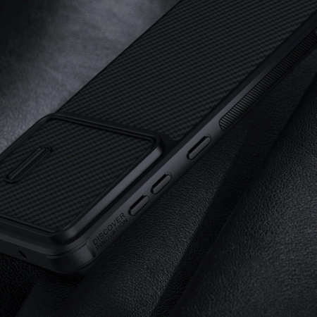 Nillkin Synthetic Fiber S Case für Samsung Galaxy S23, Kameraabdeckung, schwarz