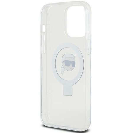 Karl Lagerfeld KLHMP15XHMRSKHH iPhone 15 Pro Max 6.7&quot; white/white hardcase Ring Stand Karl Head MagSafe