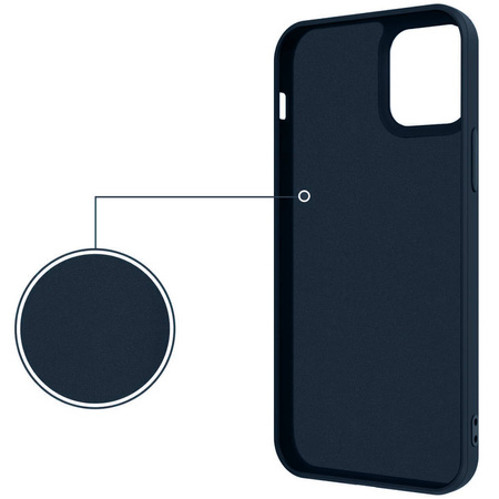 Etui IPHONE 13 PRO MAX Silikonowe Ring Pierścień Magnetyczny Silicone Ring granatowe