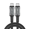 Kabel Acefast C1-09 USB-C / USB-C USB4 PD3.1 5A 1m - szaroczarny