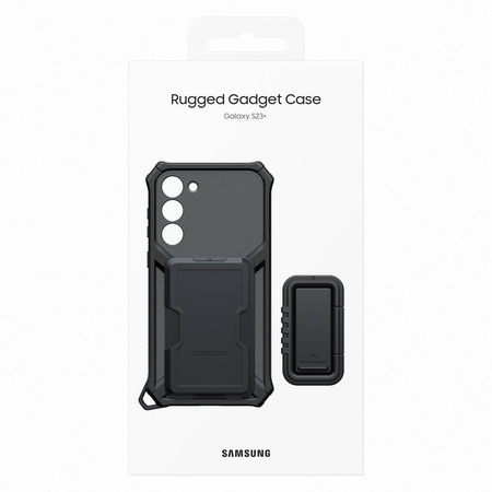 Samsung Rugged Gadget Case for Samsung Galaxy S23+ Rugged Cover Ring Holder Stand Gray (EF-RS916CBEGWW)