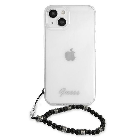 Guess nakładka do iPhone 13 6,1&quot; GUHCP13MKPSBK przeźroczysta hard case Black Pearl