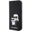 Karl Lagerfeld KLBKP14LSANKCPK iPhone 14 Pro 6.1" bookcase black/black Saffiano Karl & Choupette