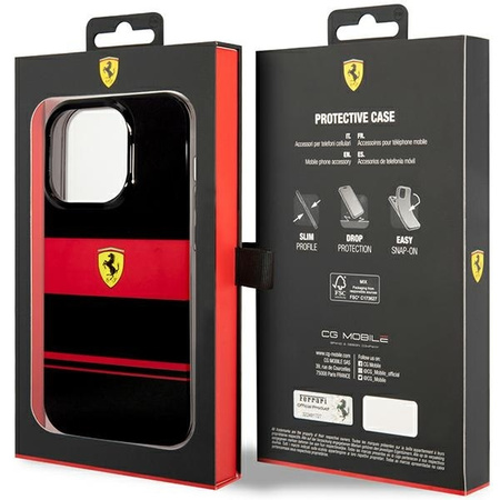 Ferrari FEHMP14XUCOK iPhone 14 Pro Max 6,7&quot; schwarz/schwarzes Hardcase IMD Combi Magsafe