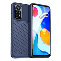 Thunder Case Flexible Armored Cover Sleeve für Xiaomi Redmi Note 11 Pro + 5G / 11 Pro 5G / 11 Pro blau