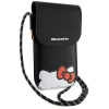 Hello Kitty Leder Hiding Kitty Cord Tasche – Schwarz