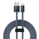 Baseus kabel do iPhone USB - Lightning 2m, 2,4A szary (CALD000516)