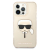 Karl Lagerfeld KLHCP13LKHTUGLGO iPhone 13 Pro / 13 6,1" złoty/gold hardcase Glitter Karl`s Head