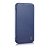 iCarer CE Premium Leather Folio Case iPhone 14 Flip Magnetic MagSafe Blue (WMI14220713-BU)