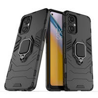 Ring Armor robuste Hybrid-Hülle + magnetischer Halter für OnePlus Nord N20 5G schwarz