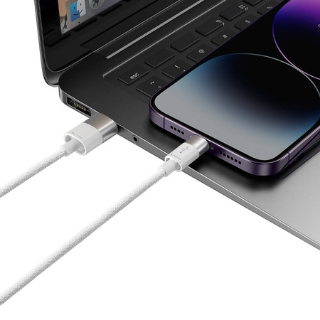 Baseus StarSpeed kabel 3w1 USB-A - Micro-USB / Lightning / USB-C 3.5A 1.2m biały