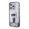 Karl Lagerfeld Liquid Glitter Ikonik case for iPhone 15 Pro - transparent