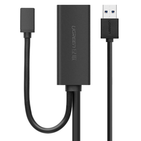 Ugreen aktywny kabel przedłużacz USB 3.2 Gen 1 (USB 3.0, USB 3.1 Gen 1) 10m czarny (US175)