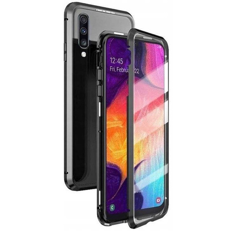 Etui SAMSUNG GALAXY S20 FE / S20 LITE 3w1 Double Magnetic 360° Aluminium i Szkło czarne