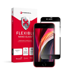 Forcell Flexible 5D - szkło hybrydowe do iPhone 7/8/SE 2020 czarny