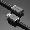 Ugreen kabel przewód adapter przejściówka przedłużacz HDMI (żeński) - HDMI (męski) 4K 10,2 Gbps 340 Mhz audio ethernet 1 m czarny (HD107 10141)